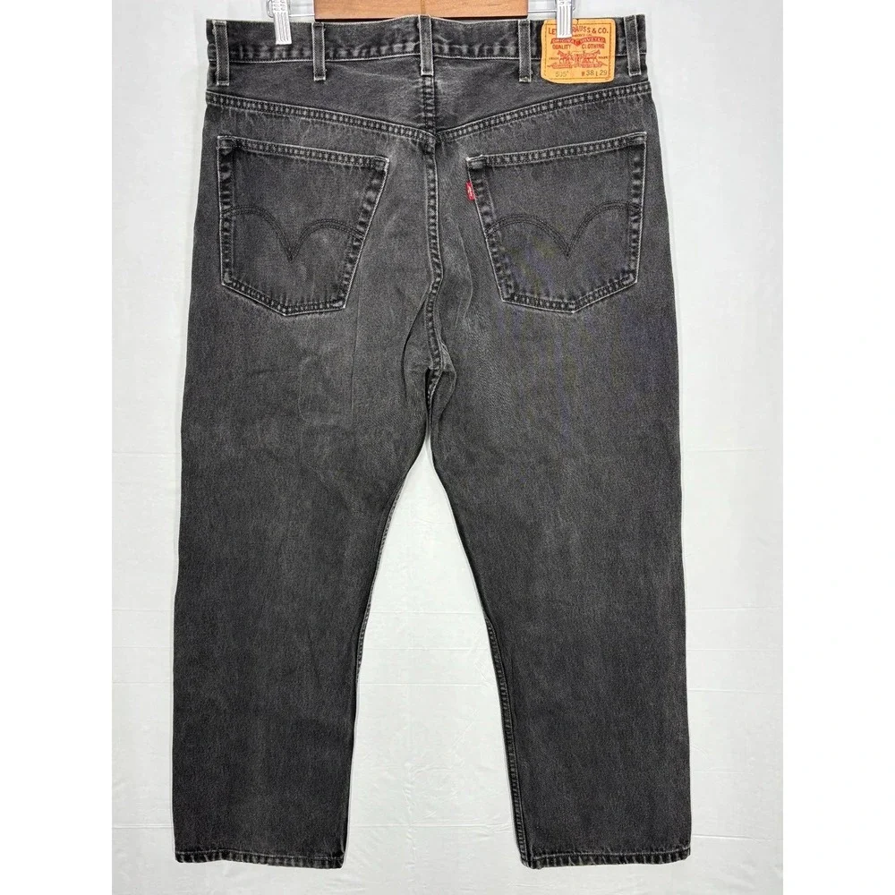 Levi's‎ 505 Straight Leg Jeans Mens Gray Denim Cotton Regular Fit Outdoor 38x29